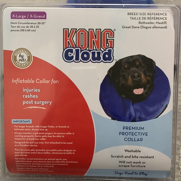 Kong Other - Kong Cloud Inflatable Dog Collar - Size XL - Cone of Shame